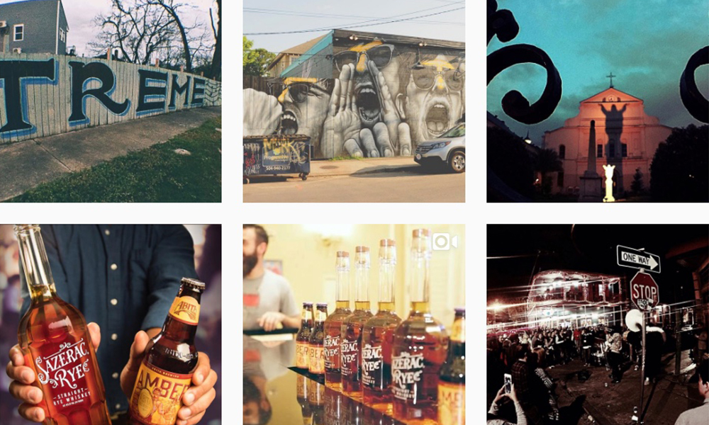 Images of New Orleans and Sazerac Rye Whiskey