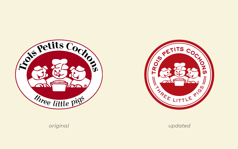 3 pigs logo comparison