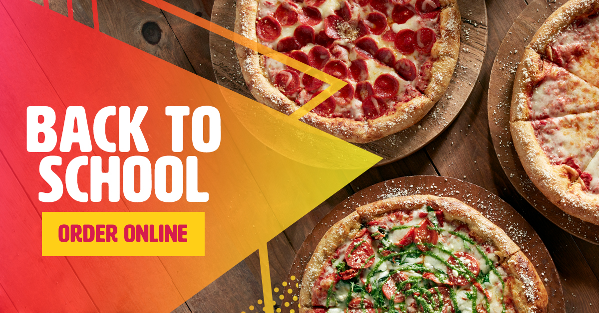 back to school pizza